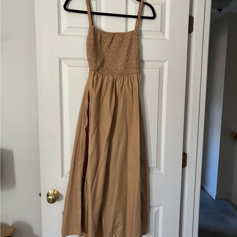 Old Navy Tan Midi Dress